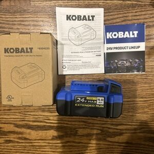 Kobalt 24V 4.0Ah # 6504233 Battery NIB  Model #KB 424F-03 New